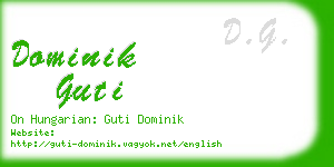 dominik guti business card